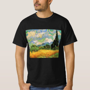T-shirt Van Gogh Champ de blé w Cyprès à Haute Galline