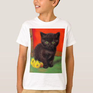 T-shirt Van Gogh Style Chat noir