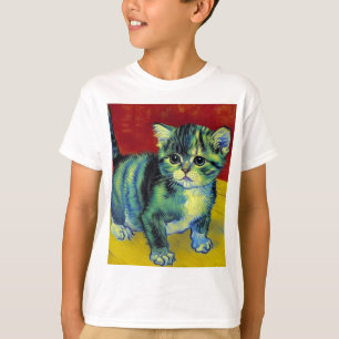 T-shirt Van Gogh Tabby Cat