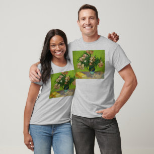 T-shirt Van Gogh Vintage peinture fleuris fleurs vignes