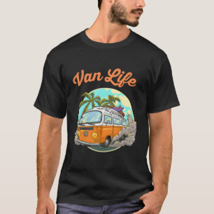 T-shirt Van Life Camping Funny Vintage Van Mens Femmes