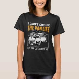 T-shirt van life m'a choisi vintage campervan voyage