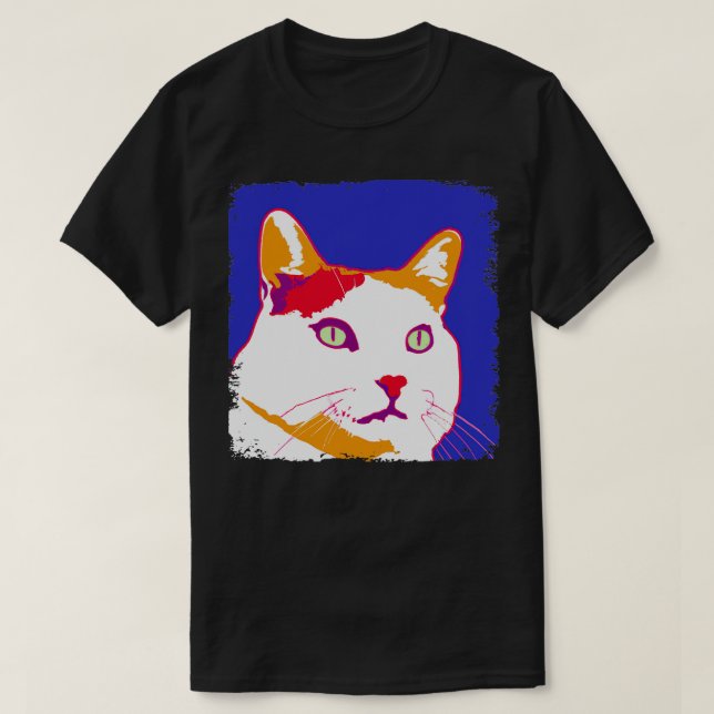 T-shirt Van turc Art Amoureux des chats Cadeau 1 (Design devant)