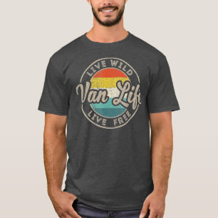 T-shirt Van Vie Vêtements Retro Vintage Van Dwellers Vanli