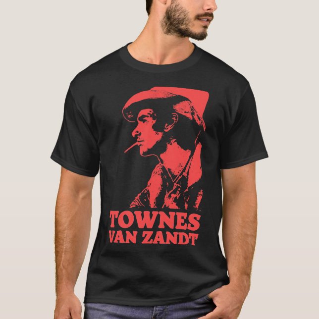 T-shirt Van Zandt T&amp; T-shirt Art classique (Devant)