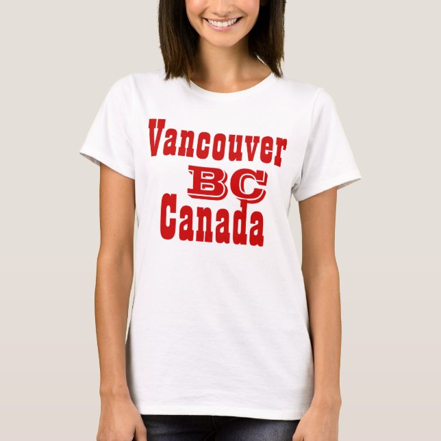T-shirt Vancouver Colombie-Britannique Canada (Devant)