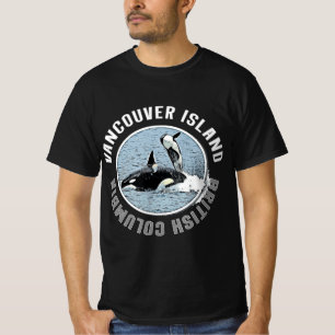 T-shirt Vancouver Island BC Canada Orca Whales Adventure K