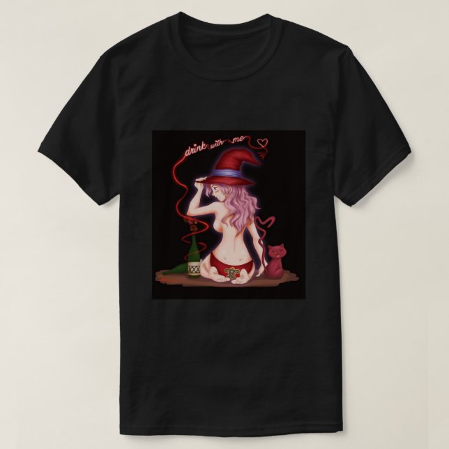 T-shirt Vanessa Enoteca - Clover noir (Design devant)