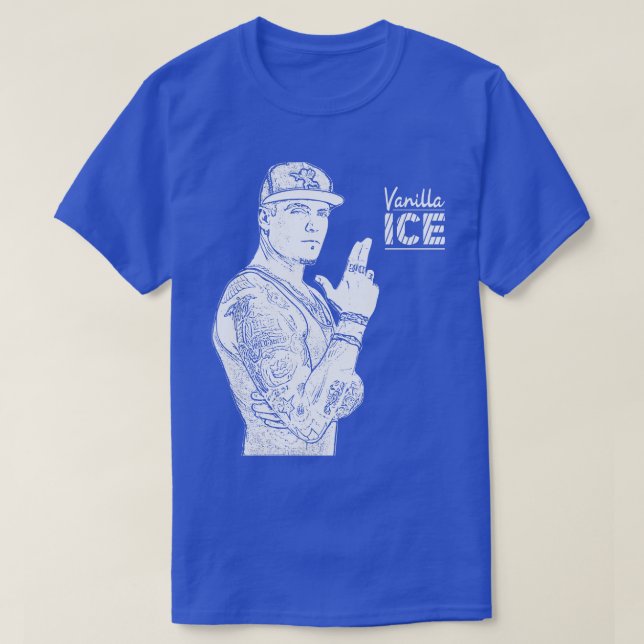 T-shirt Vanilla Ice White rétro (Design devant)
