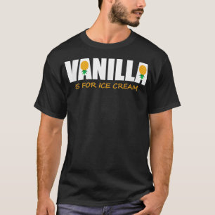 T-shirt Vanille est pour glace crème à l'envers vers le ba