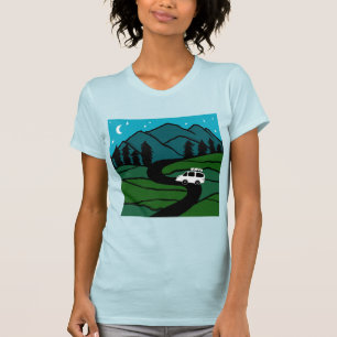 T-shirt VANLIFE Trees Forest Mountain Explore l'aventure