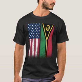 T-shirt Vanuatu Vanuatu American Flags Proud USA Vanuatu
