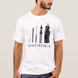 T-shirt Vape L'évolution du Vape en gris par VapeGoat™