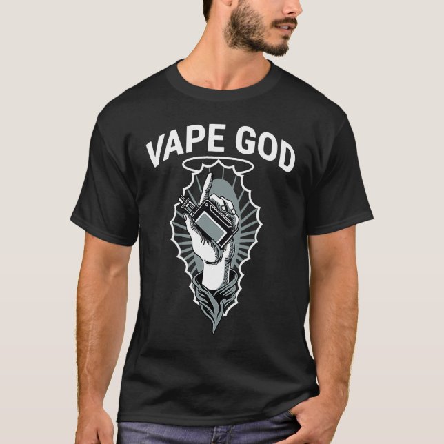 T-shirt Vape Pour Un Vape De Fumage (Devant)