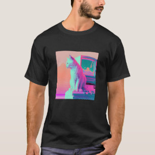 T-shirt Vaperwave Esthétique Glitch Chat Retrowave Synthwa