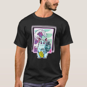 T-shirt Vapeur Cat Sci Fi Wave Pour Tous Les Âges
