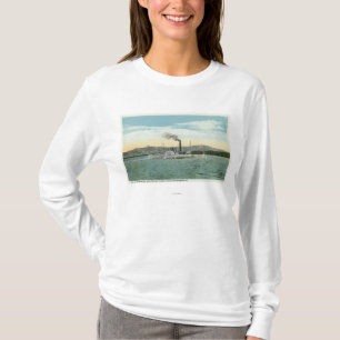 T-shirt Vapeur de Mt. Washington, vue de chaîne d'Ossipee