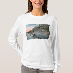 T-shirt Vapeur de ville de Dallas sur le fleuve Columbia