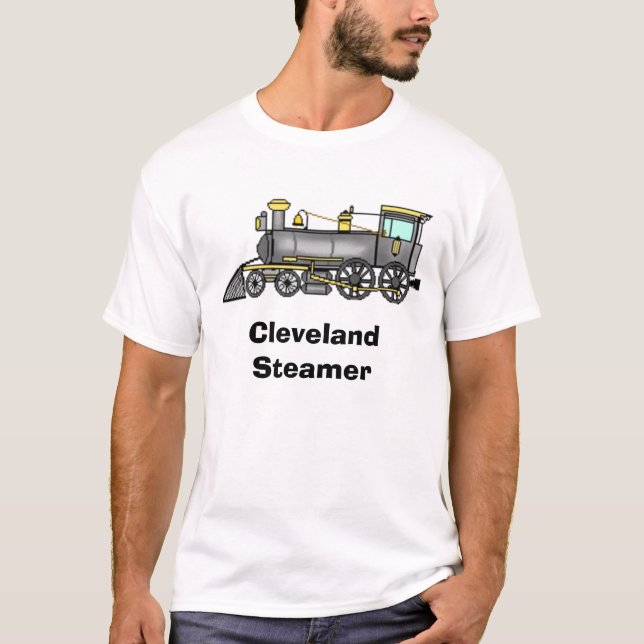 T-shirt vapeur, pièce en t de vapeur de Cleveland (Devant)