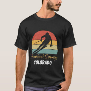 T-shirt Vapeur Springs Ski Colorado Funny Snow Ski t