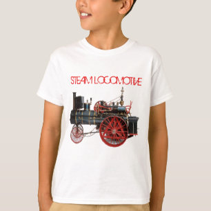 T-shirt VAPEUR VINTAGE Blanc rouge
