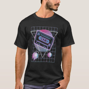 T-shirt Vaporwave 80s 90s Mixtape Cassette Tape Music Retr