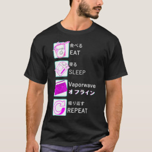 T-shirt Vaporwave 90s 80s Party DJ Disco DORMIR