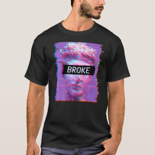T-shirt Vaporwave David Statue Art esthétique Broke Michel