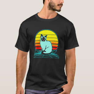 T-shirt Vaporwave de chats de Siamese