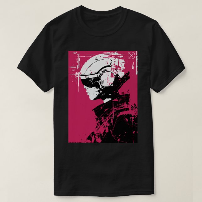 T-shirt Vaporwave Dystopian Urban Cyberpunk Style (Design devant)