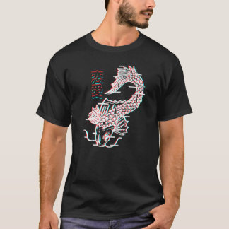T-shirt Vaporwave esthétique Japonais Poisson Koi