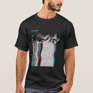 T-shirt Vaporwave esthétique triste Anime E E Harajuku