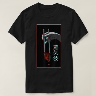 T-shirt Vaporwave Heart Chopsticks Glitch Art
