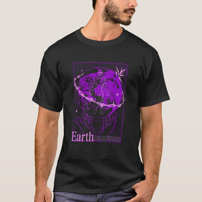T-shirt Vaporwave Save Planet Earth Environment Earth Day  (Devant)