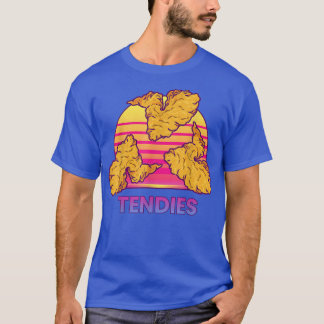T-shirt Vaporwave Tendies Chicket Tenders Kanji japonais 