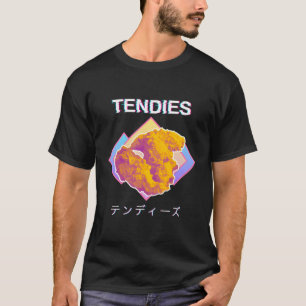 T-shirt Vaporwave Tendies Poulet Offres Kanji L