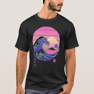 T-shirt Vaporwave Vague esthétique au large de Kanagawa Re