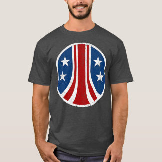 T-shirt Variante de pochette de poitrine de crête colonial