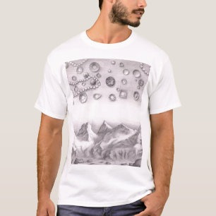 T-shirt Variations de pierres précieuses et perles à facet