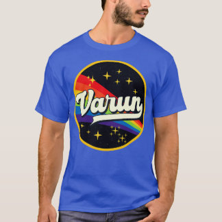 T-shirt Varun Arc-en-ciel dans l'espace Style Vintage