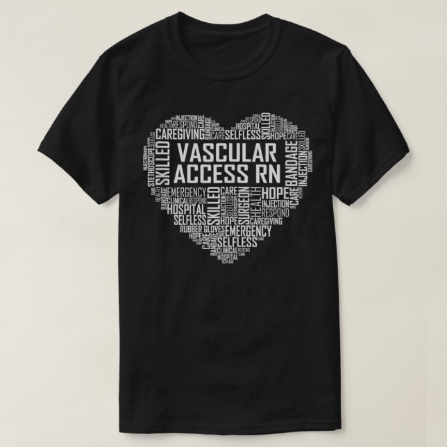 T-shirt Vascular Access RN Gifts Nurse Appreciation Gift  (Design devant)