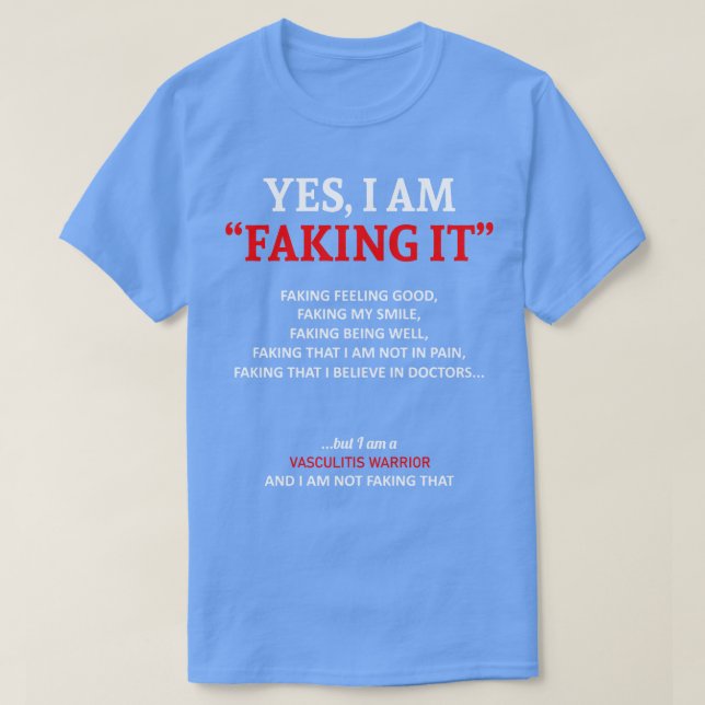 T-shirt Vasculite Conscience Je La Pousse Dans Cette Famil (Design devant)