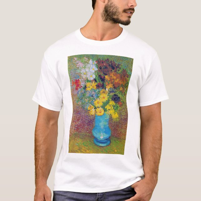 T-shirt Vase avec marguerites et anémones, Van Gogh (Devant)