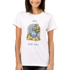 Vase citron blanc et bleu Amalfi en céramique Ital