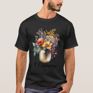 T-shirt Vase De Mème De Fleurs
