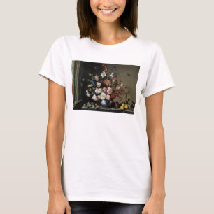 T-shirt Vase des fleurs par une fenêtre, Balthasar van der