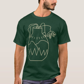T-shirt Vase en terre cuite art abstrait