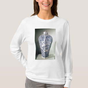 T-shirt Vase octogonal à "Mei- P'ing" avec le blanc