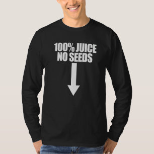 T-shirt Vasectomie pour hommes Flèche sans pépins 100% jus