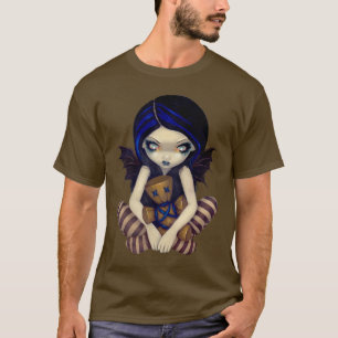 T-shirt Vaudou dans la chemise féerique gothique bleue